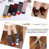 Womens Socks,  Crazy Funny Cute Socks for Women, Novelty Cartoon Dog Cat Animal Soft Cotton Crew Socks for Women Ladies, 5 Pairs